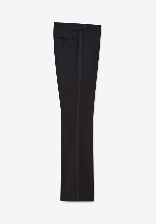 Blk Dnm TROUSER 78 BLACK TUX WOOL
