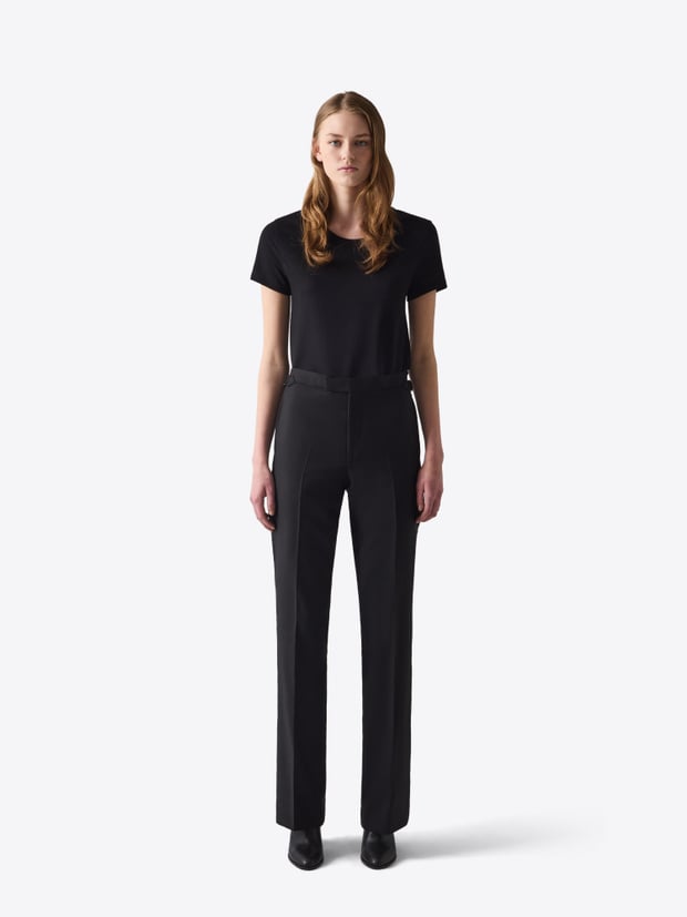 blk dnm TROUSER 78 BLACK TUX WOOL