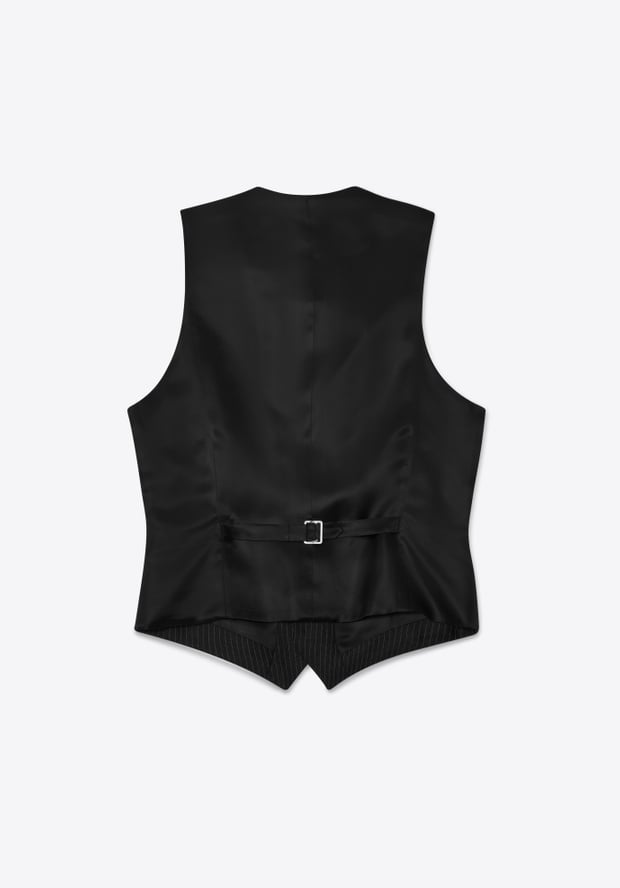 Blk Dnm VEST 77 ANTHRACITE PINTSTRIPE