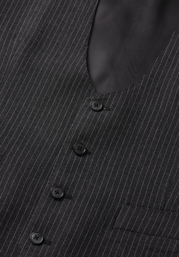 Blk Dnm VEST 77 ANTHRACITE PINTSTRIPE
