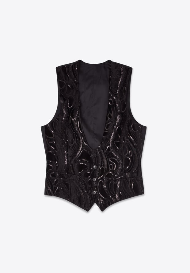 Blk Dnm VEST 78 BLACK VELVET