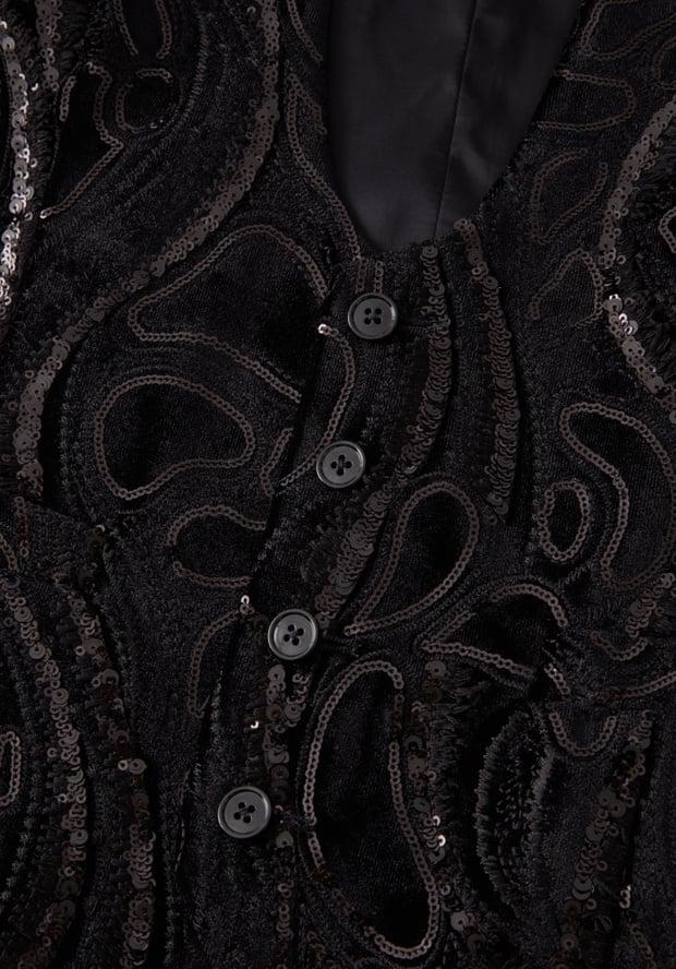 Blk Dnm VEST 78 BLACK VELVET