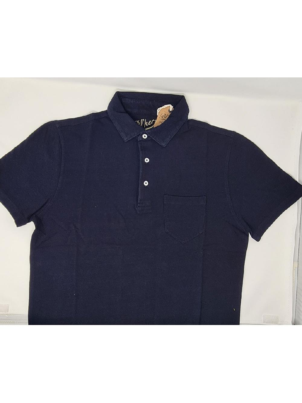 Bl'ker Men's Polo Montauk Indigo Piquet Indigo