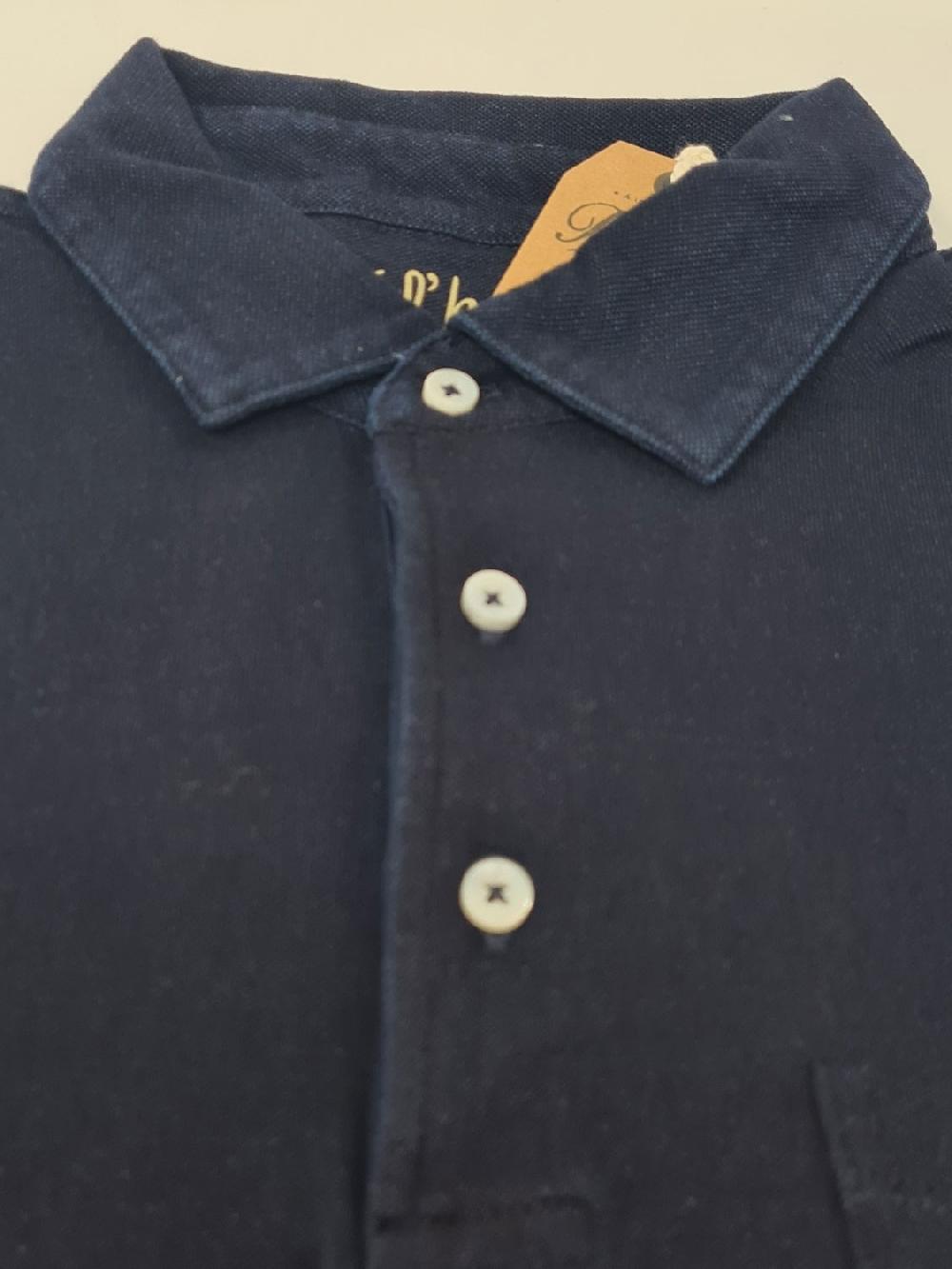 Bl'ker Men's Polo Montauk Indigo Piquet Indigo