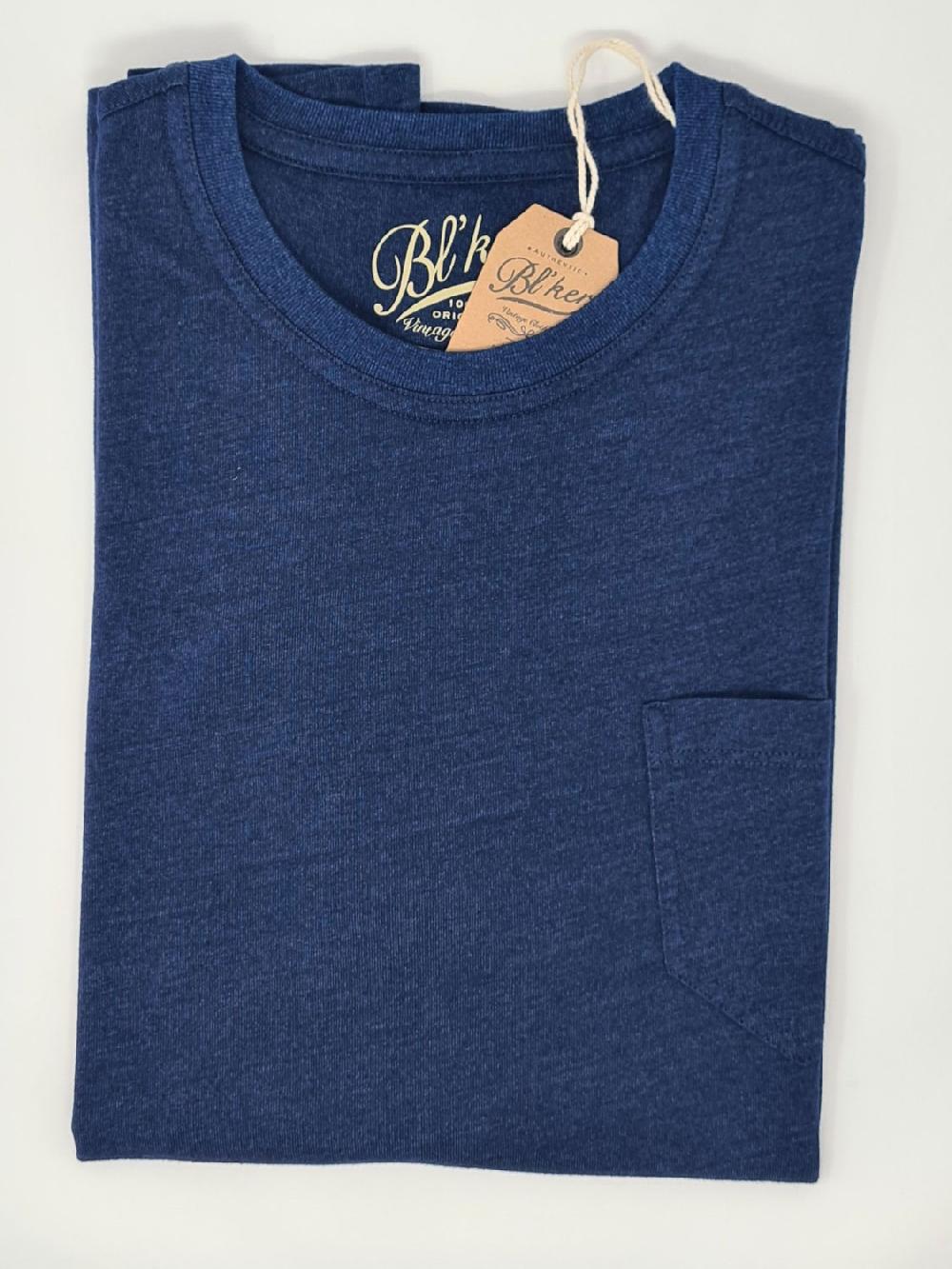 bl'ker Men's T-shirt Freeport Indigo Jersey Indigo