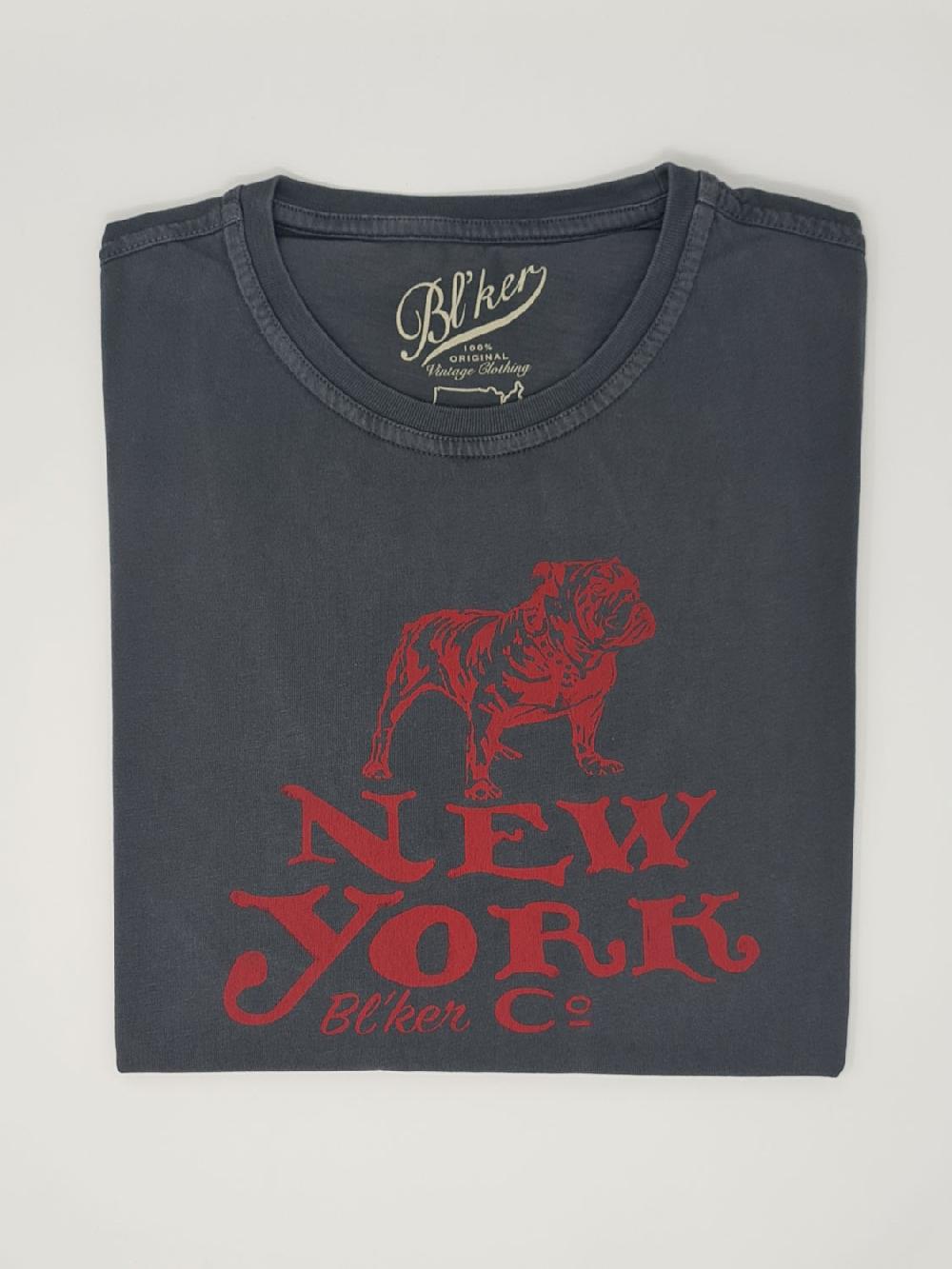 bl'ker Men's T-shirt Graphic Blkr NYC Faded Black