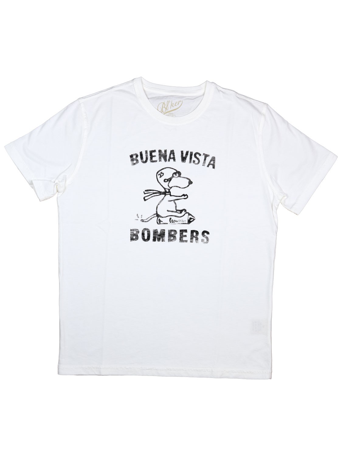 bl'ker Men's T-shirt Graphic Buena Vista White