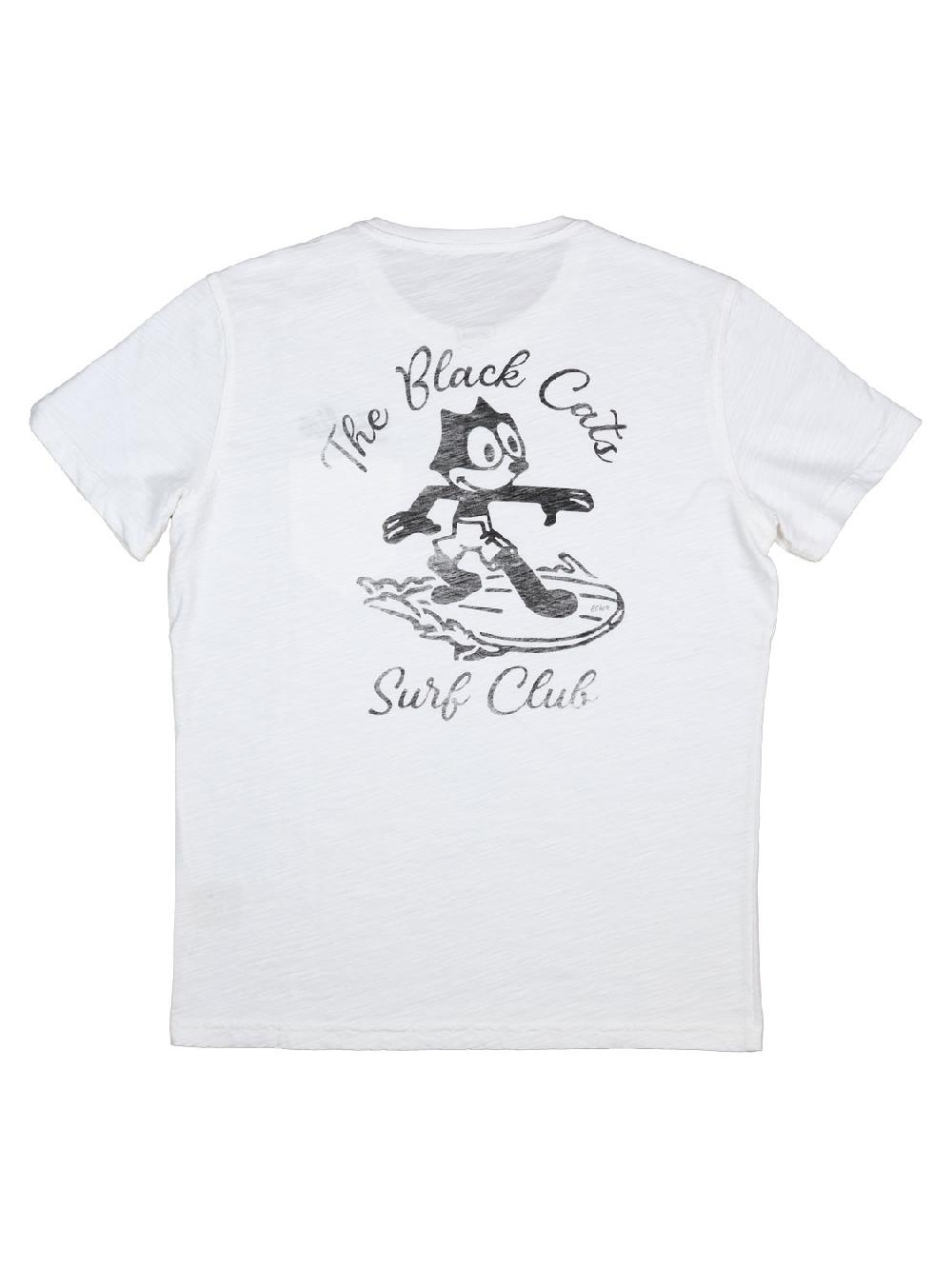Bl'ker Men's T-shirt Graphic Surf Club Felix White
