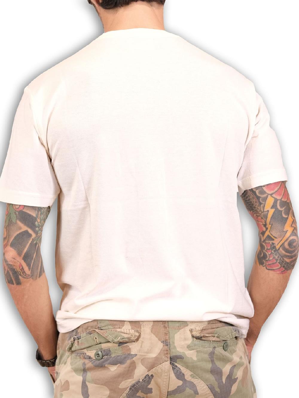 Bl'ker Men's T-shirt MC Linen And Cotton White