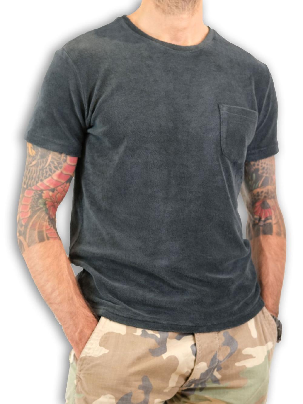 Bl'ker Men's T-shirt Oceanside Terry Navy