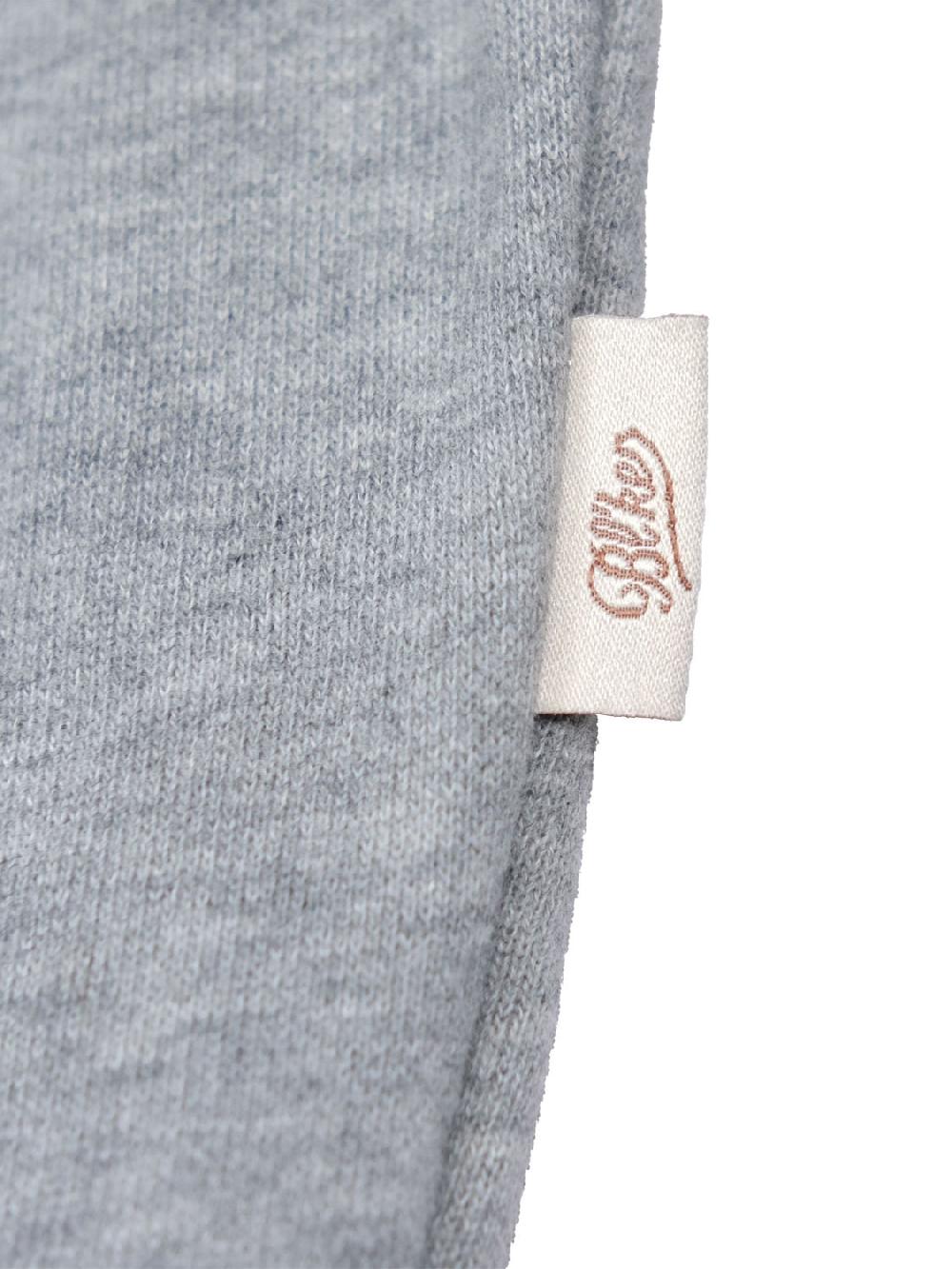 Bl'ker Men's Sweatshirt Graphic Buena Vista Manica Lunga Melange Grey