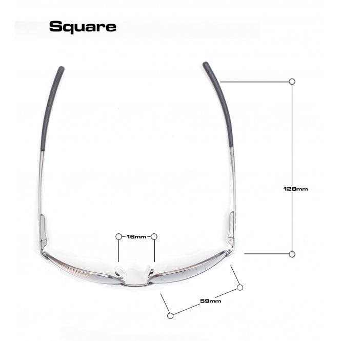 Bloc Eyewear Bloc Square P135 GUN POLARISED GREY