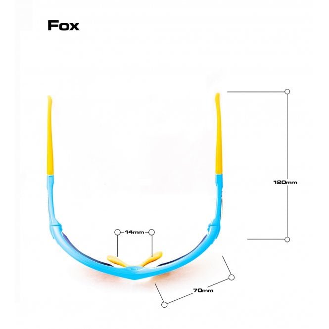 Bloc Eyewear Bloc Fox X762 Lime Frame/White Temples Grey Category 3