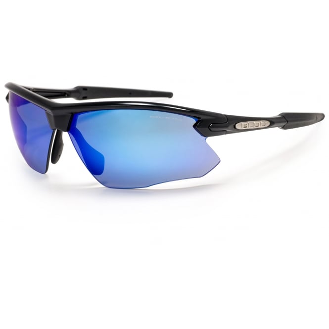 bloc eyewear Bloc Fox XB760 Shiny Black/Black tips Blue Mirror Category 3