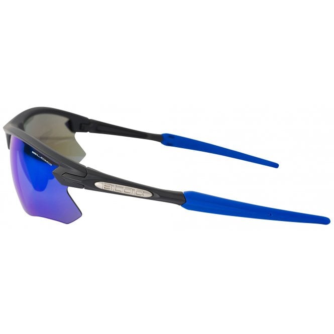 Bloc Eyewear Bloc Fox XB761 Matt Black/Blue Tips Blue Mirror Category 3