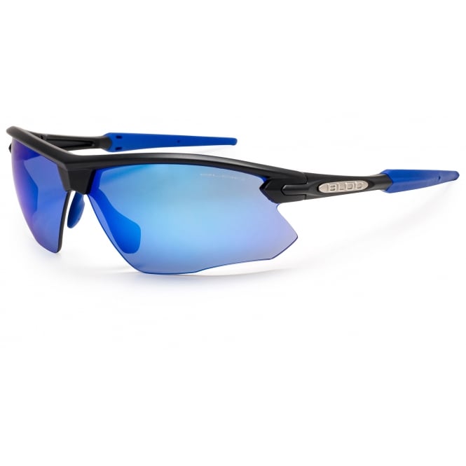 bloc eyewear Bloc Fox XB761 Matt Black/Blue tips Blue Mirror Category 3