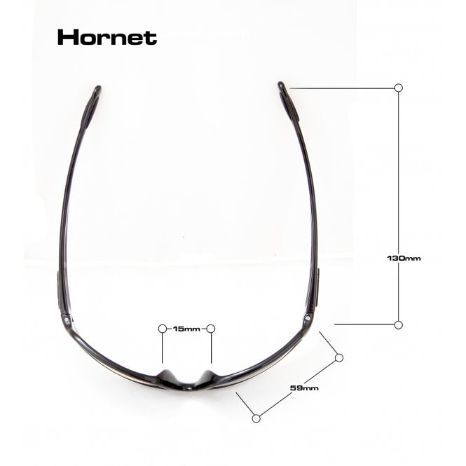 Bloc Eyewear Bloc Hornet P100 P100 HORNET SHINY BLACK POLARISED GREY