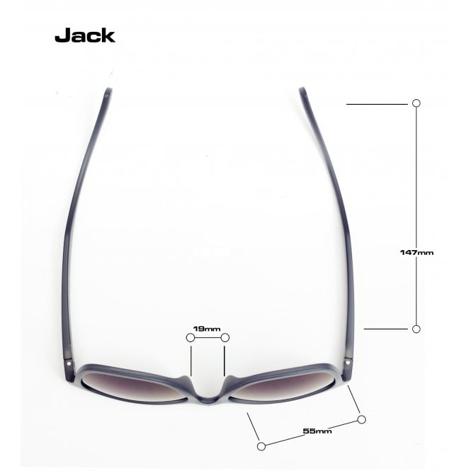 Bloc Eyewear Bloc Jack EC12 Matt Grey - 50% Made From Recyclable