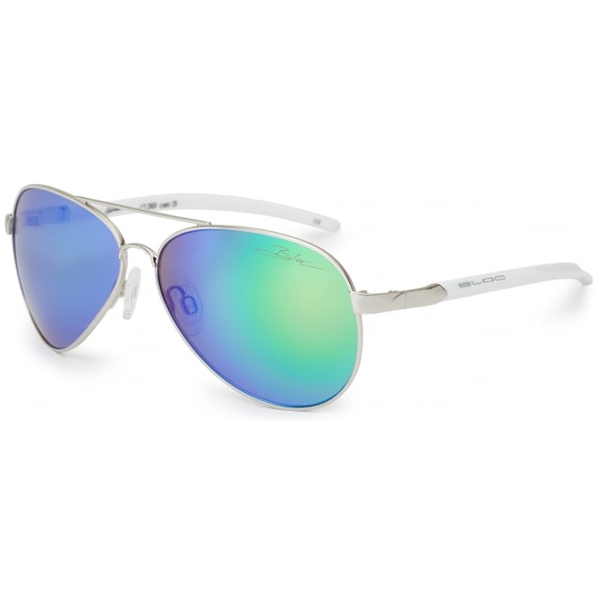 bloc eyewear Bloc Junior Hurricane J139 Silver Green Mirror Cat.3