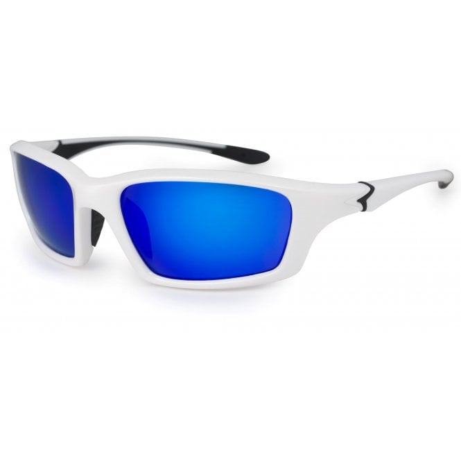 bloc eyewear Bloc Junior Talon J46 Shiny White Blue Mirror Cat.3