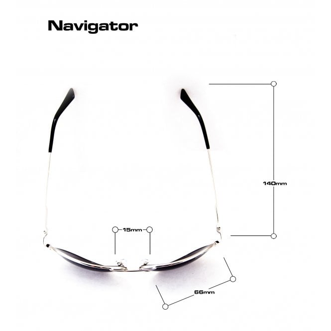 Bloc Eyewear Bloc Navigator P180 Silver / Polarised Cat.3