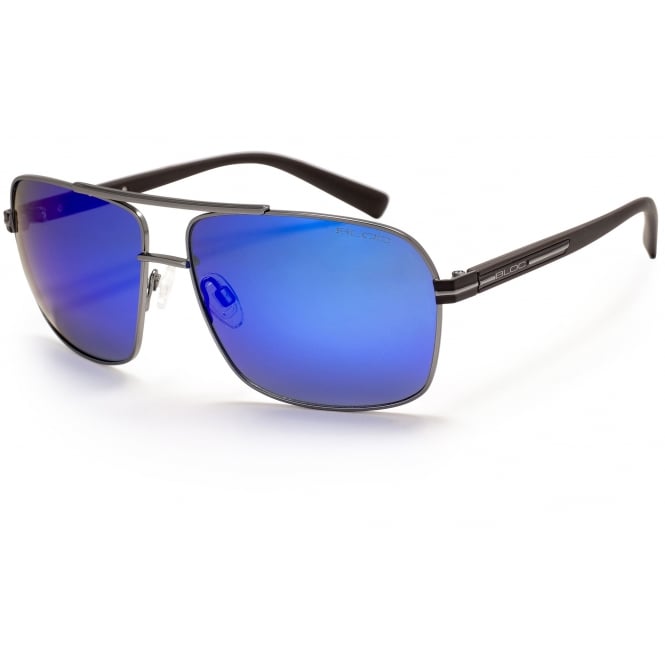bloc eyewear Bloc Pilot FB450 Matt Gun/Matt Black Blue Mirror Category 3