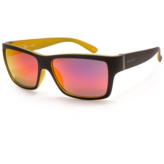 bloc eyewear Bloc Riser XR1 Matt Black/Yellow Red Mirror Category 3