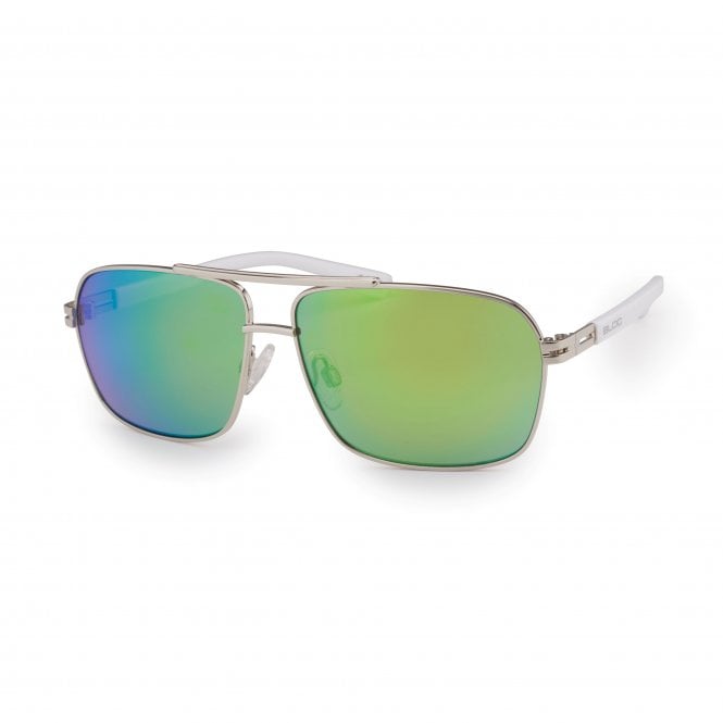 bloc eyewear Bloc SF Pilot J839 Silver White / Green Mirror