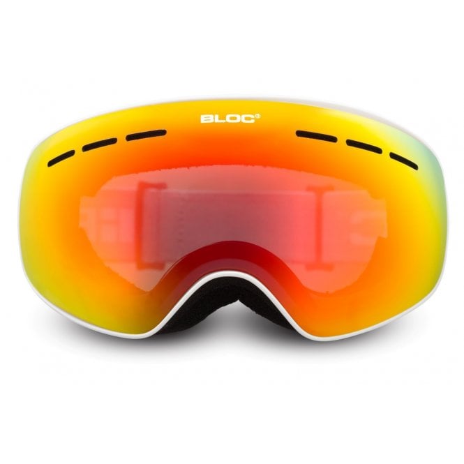 Bloc Eyewear Bloc Small Fit Moon JM206N Matt White Dark Brown Red Mirror Cat.3