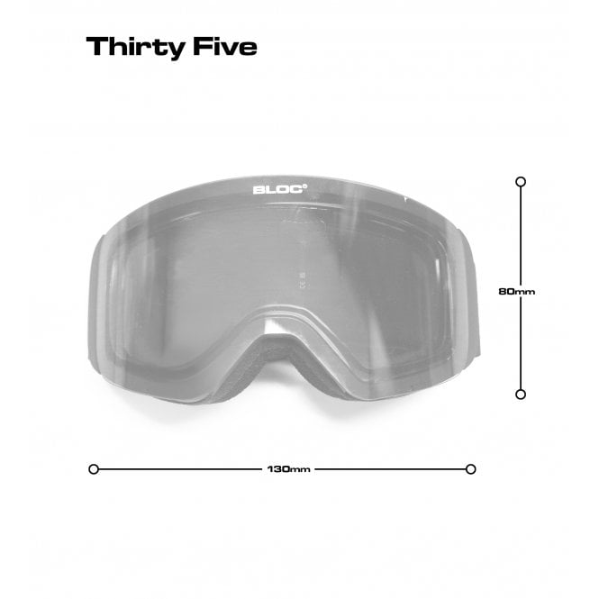 Bloc Eyewear Bloc Thirty Five JT412 Matt White/Silver Mirror Cat2