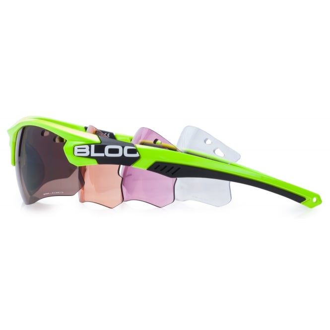 bloc eyewear Bloc Titan X633 X633 TITAN GREEN VERMILLION 4 LENS SYSTEM