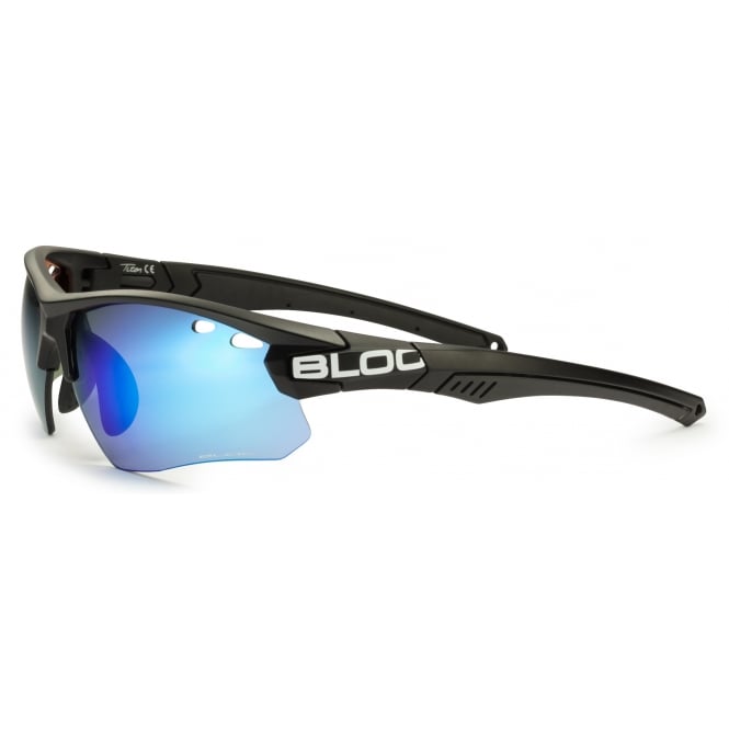 Bloc Eyewear Bloc Titan XB630 XB630 TITAN BLACK BLUE 4 LENS SYSTEM
