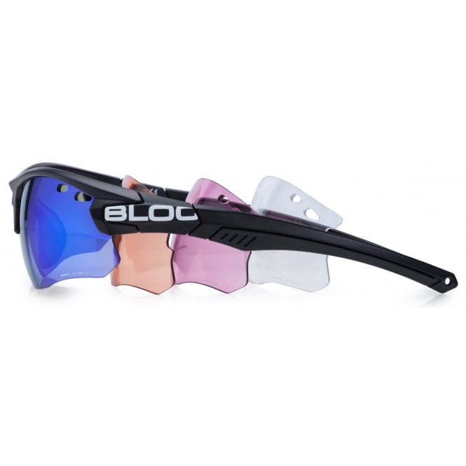 bloc eyewear Bloc Titan XB630 XB630 TITAN BLACK BLUE 4 LENS SYSTEM
