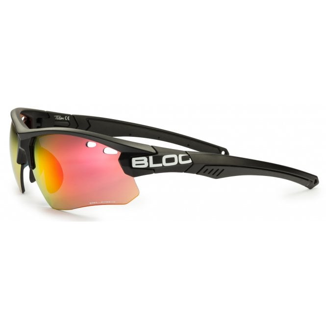 bloc eyewear Bloc Titan XR630S Single XR630S TITAN SINGLE BLACK RED MIRROR