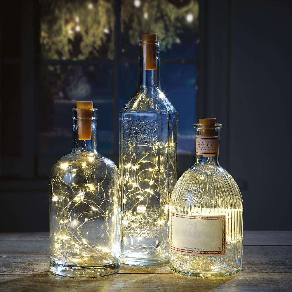 bloom Bottle Stopper Pin Wire Lights - Set of 3