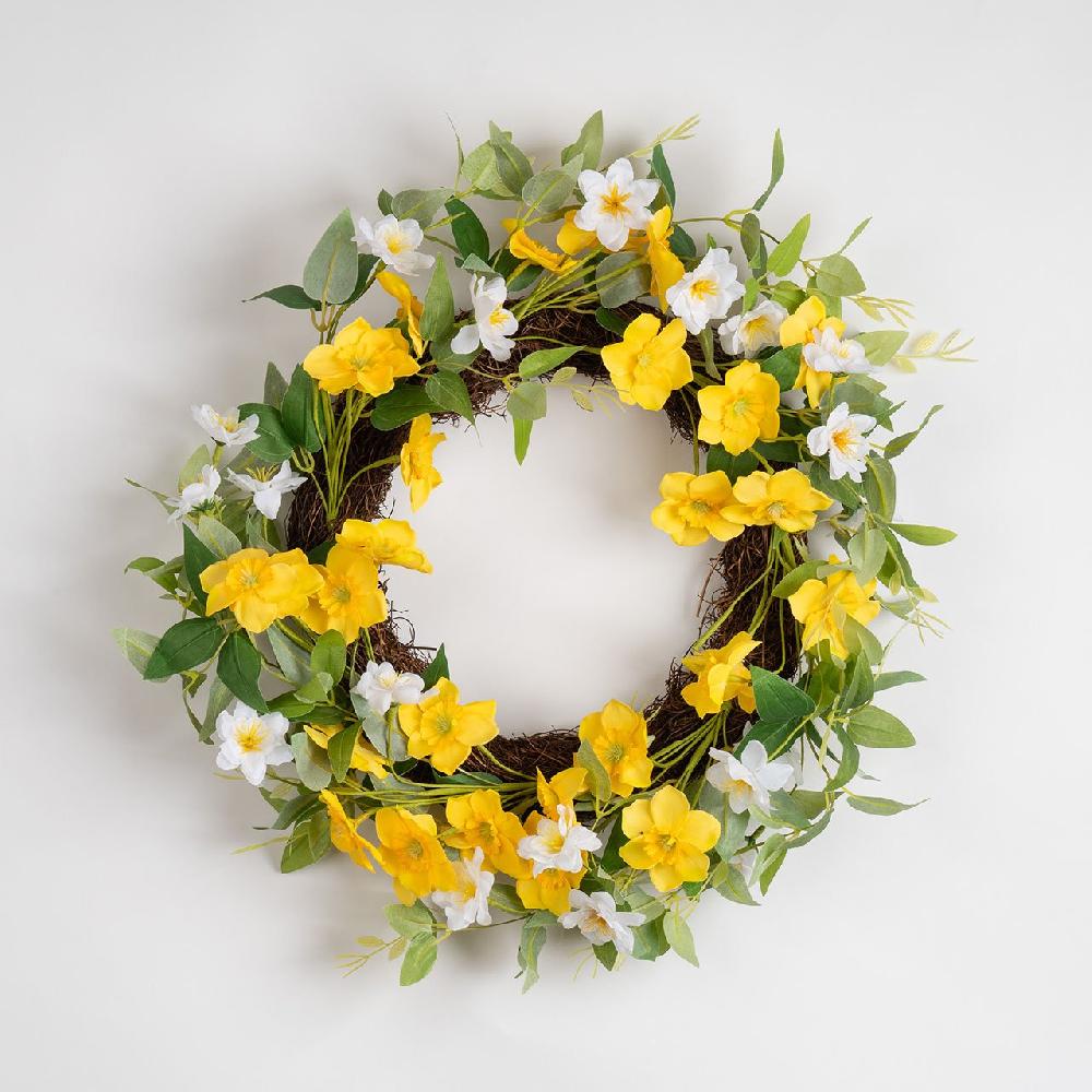 Bloom Daffodil Wreath