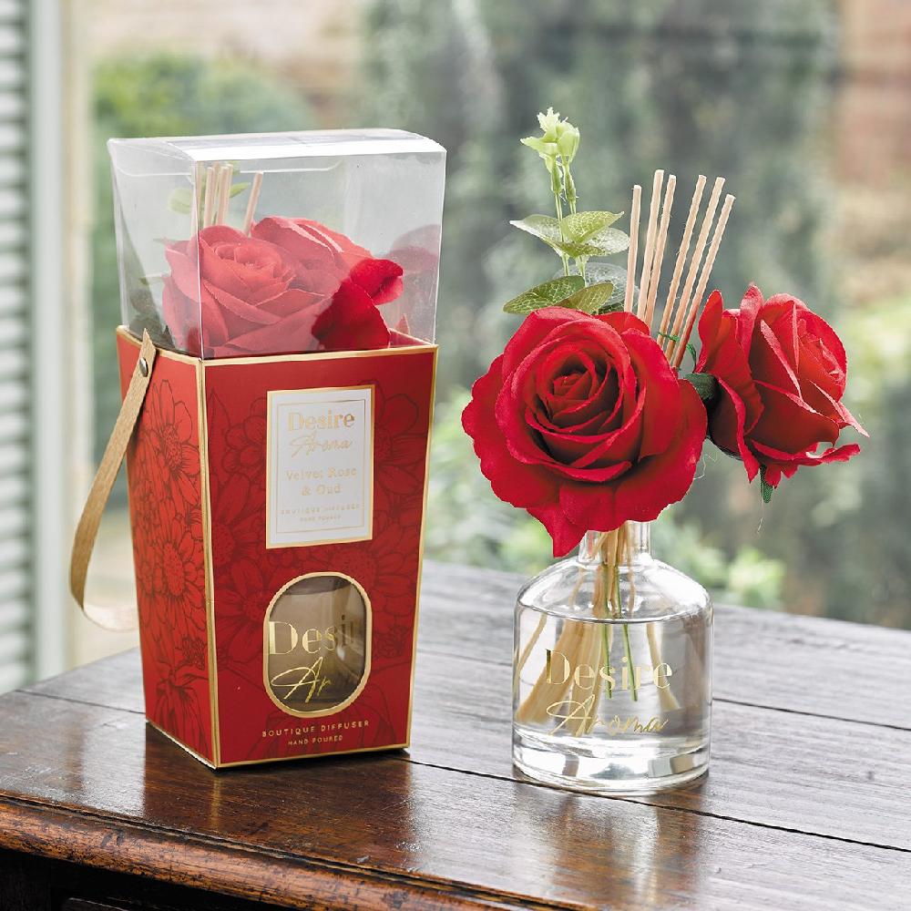 Bloom Diffuser With Red Rose