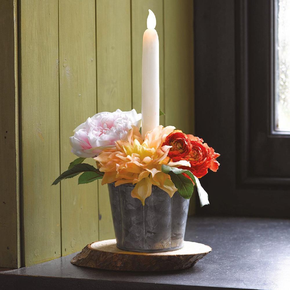 bloom Flower Farm Candleholder and LED Candle