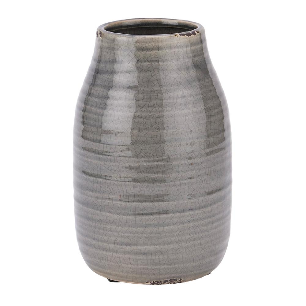 bloom Grey Glazed Vase