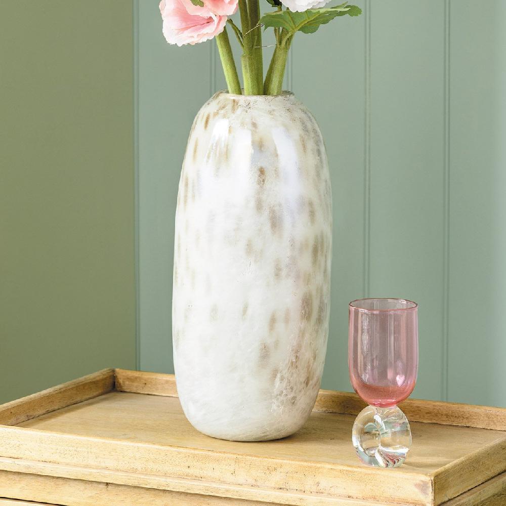 bloom Iridescent Natural Glass Vase