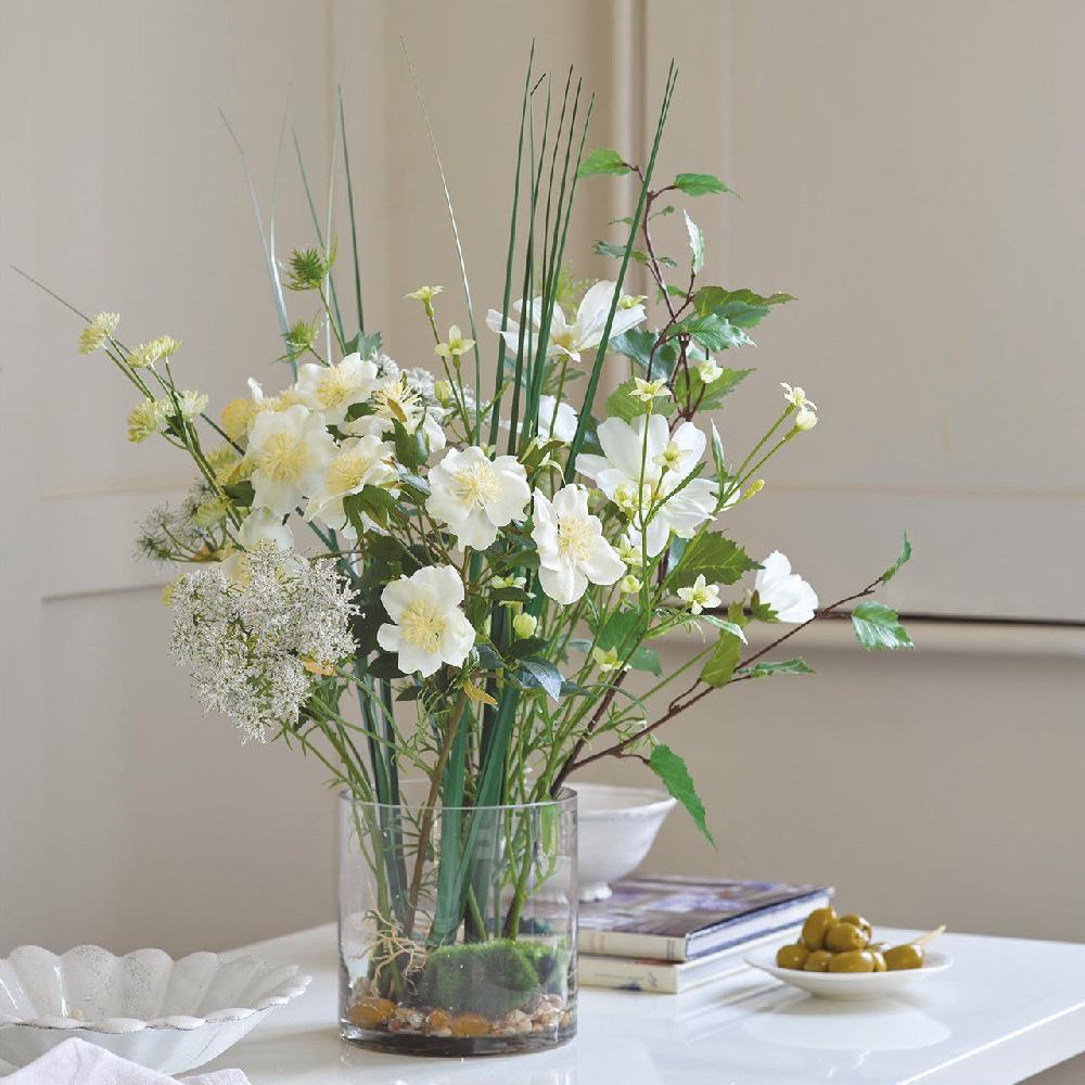 bloom Mixed White Rose Arrangement