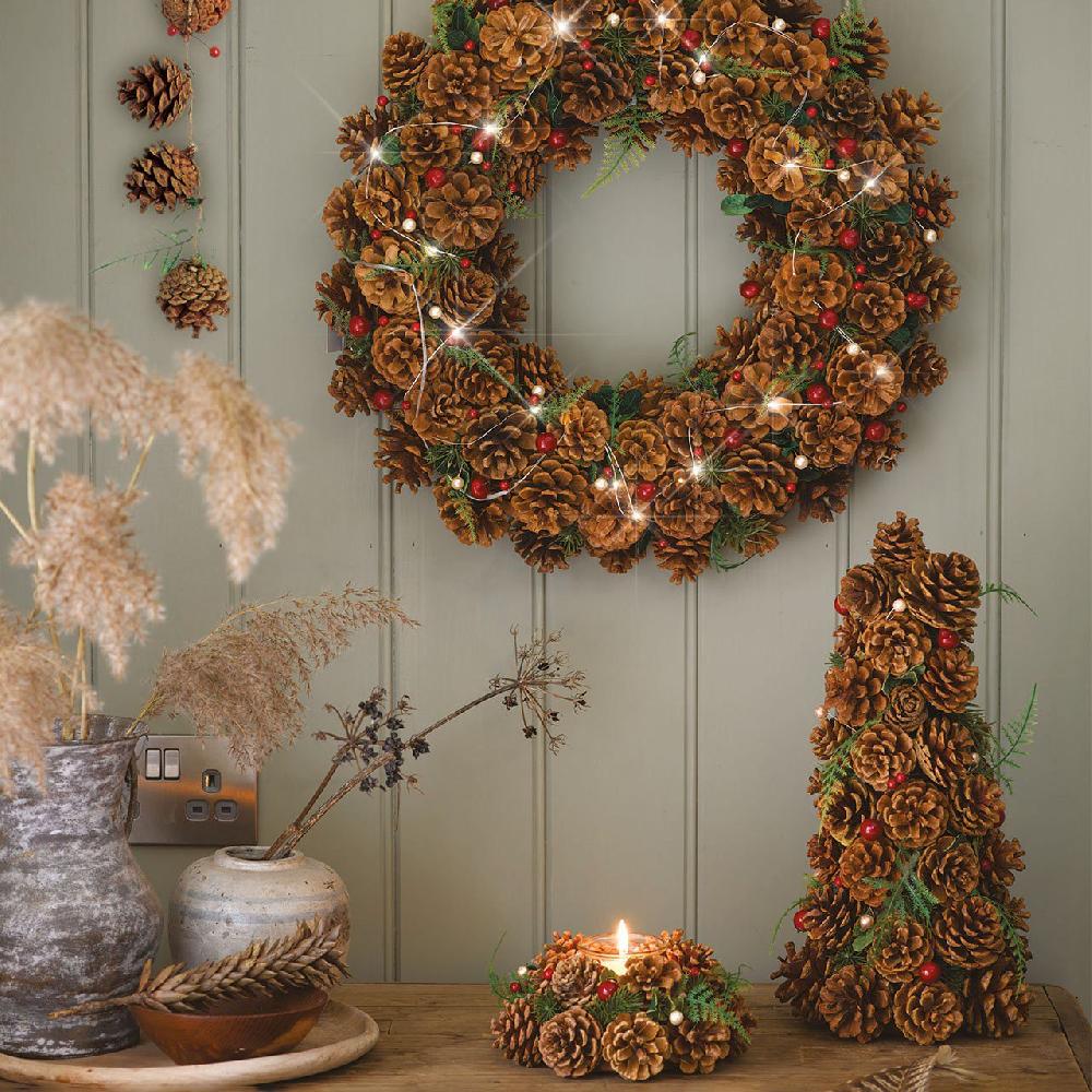 Bloom Painswick Natural Pine Tealight Holders