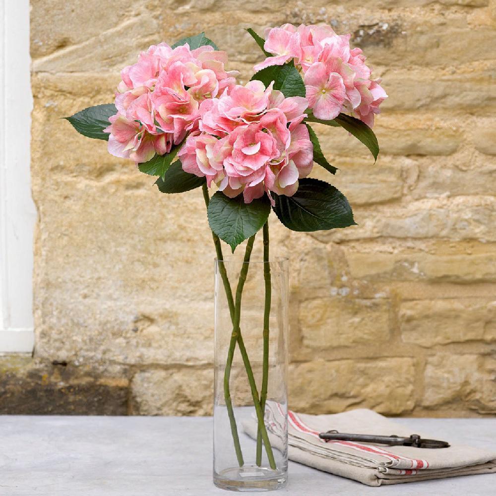 bloom Pink Hydrangea Stem