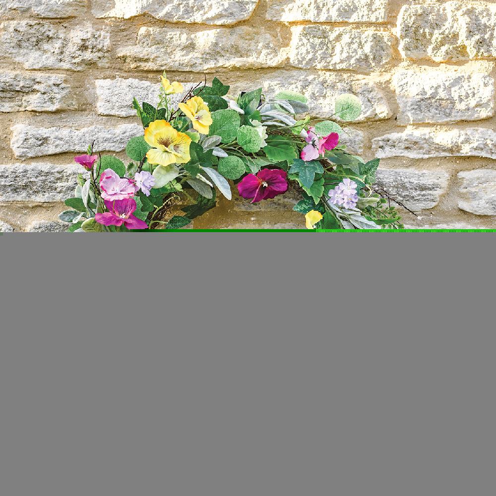 bloom Playful Viola Wreath