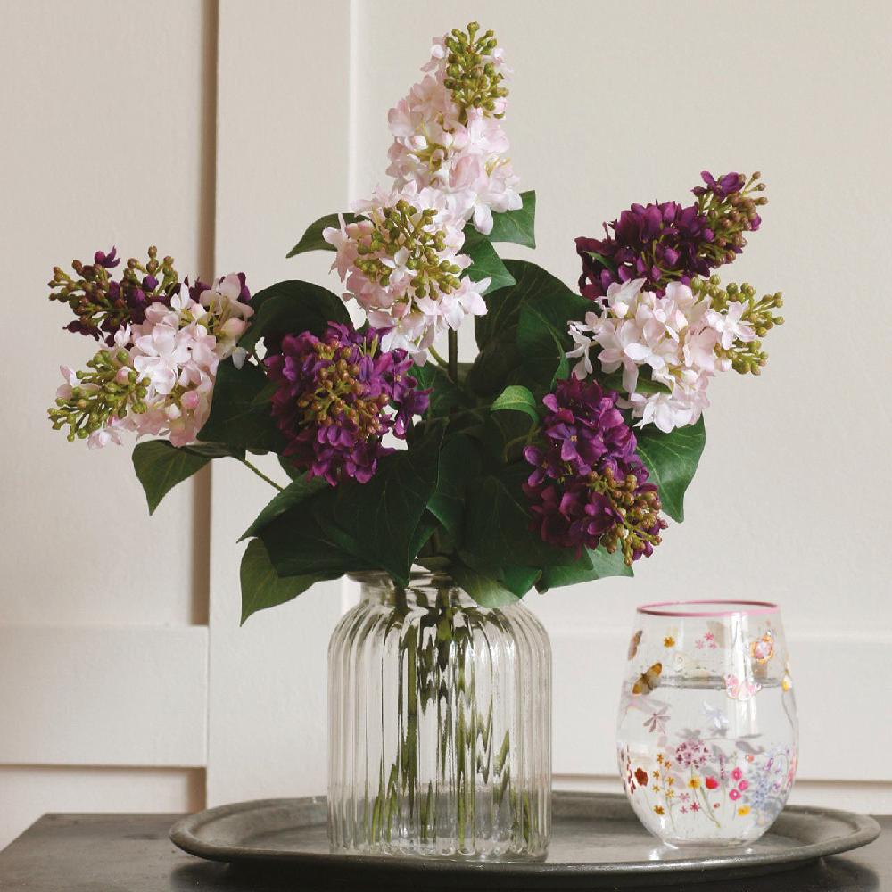 bloom Ribbed Glass Vase