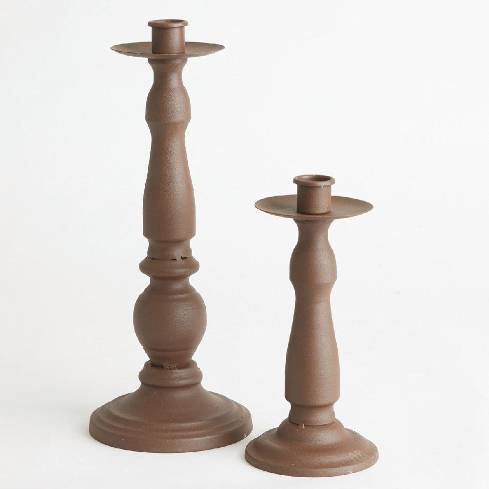 Bloom Warm Metal Candlesticks