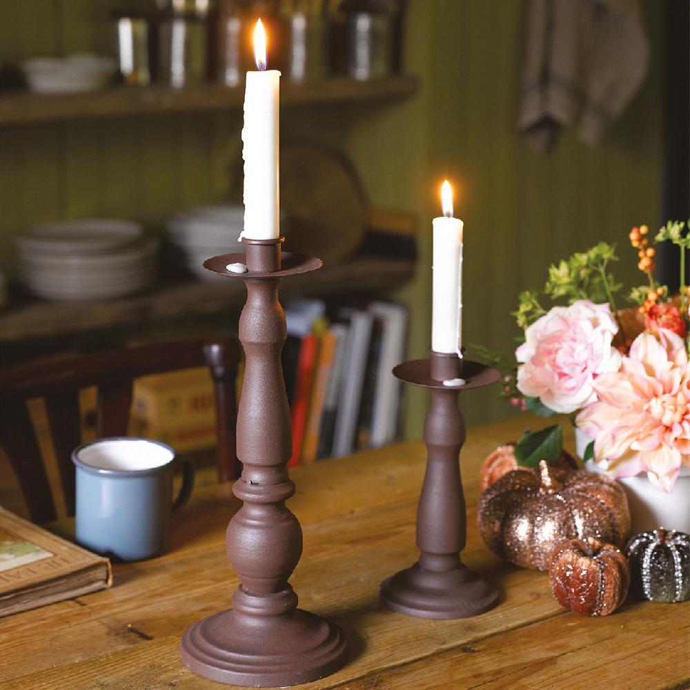 bloom Warm Metal Candlesticks