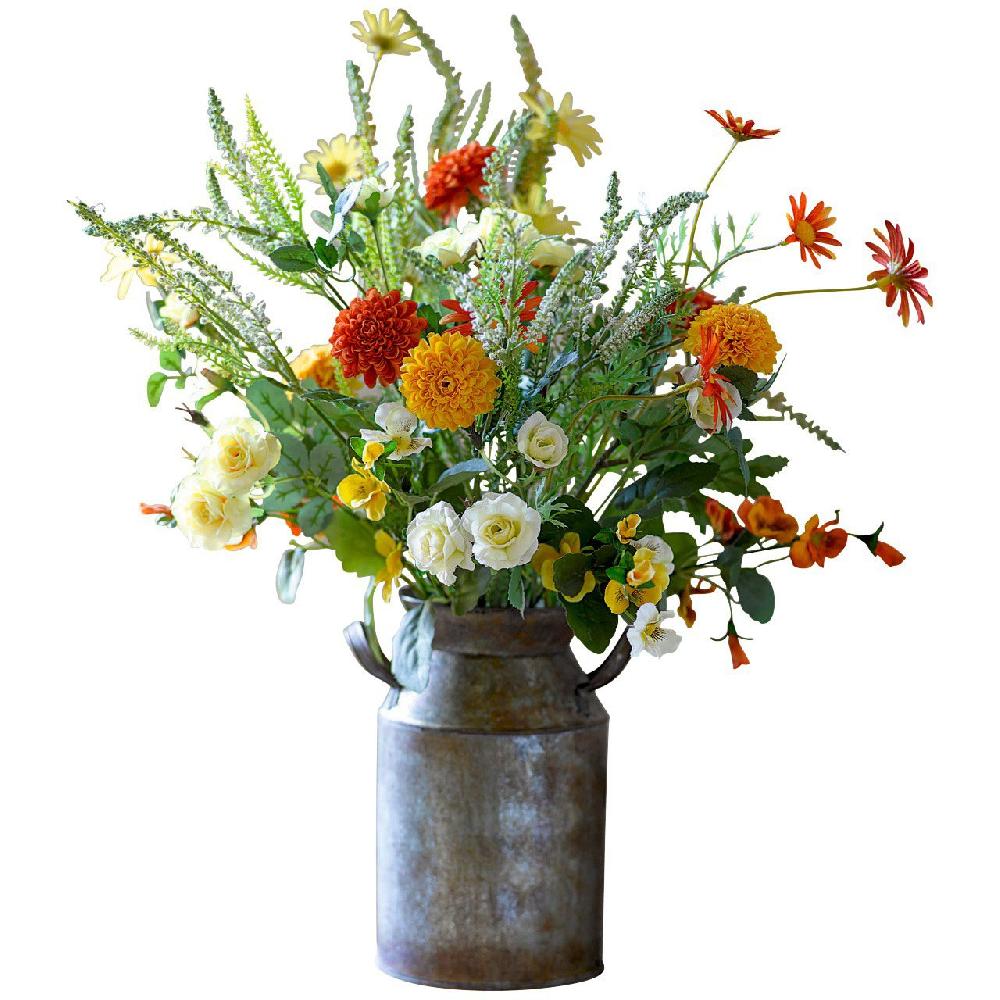 Bloom Sunny Marigold Arrangement In Mini Milk Churn