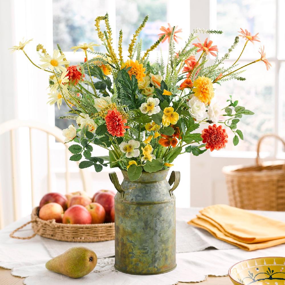 bloom Sunny Marigold Arrangement in Mini Milk Churn