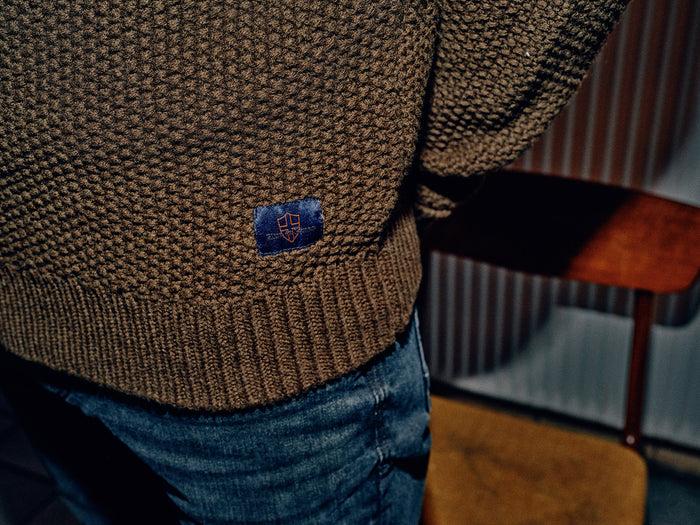 Blue De Gênes Aimone Knit Cardigan Army